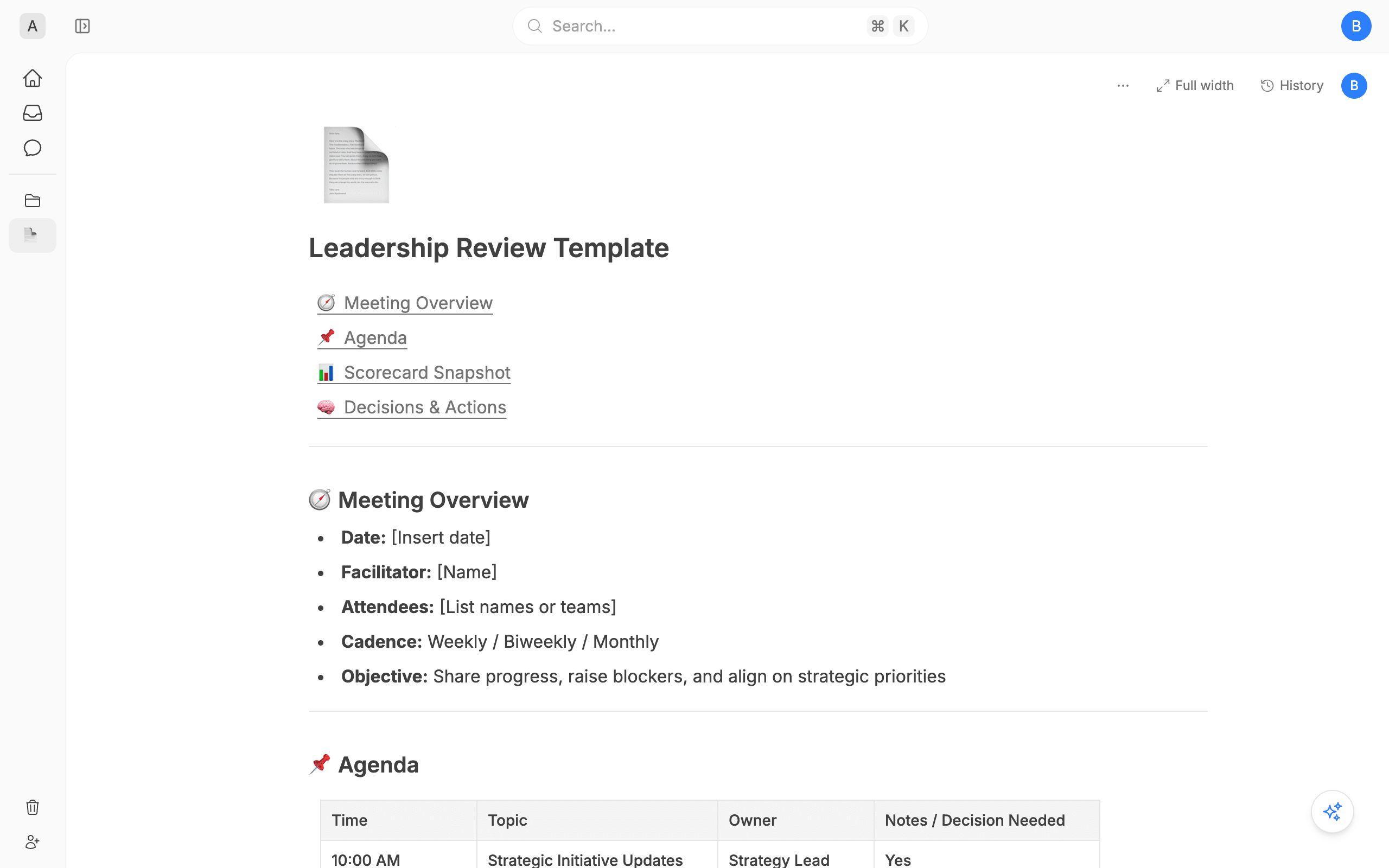 Leadership Review