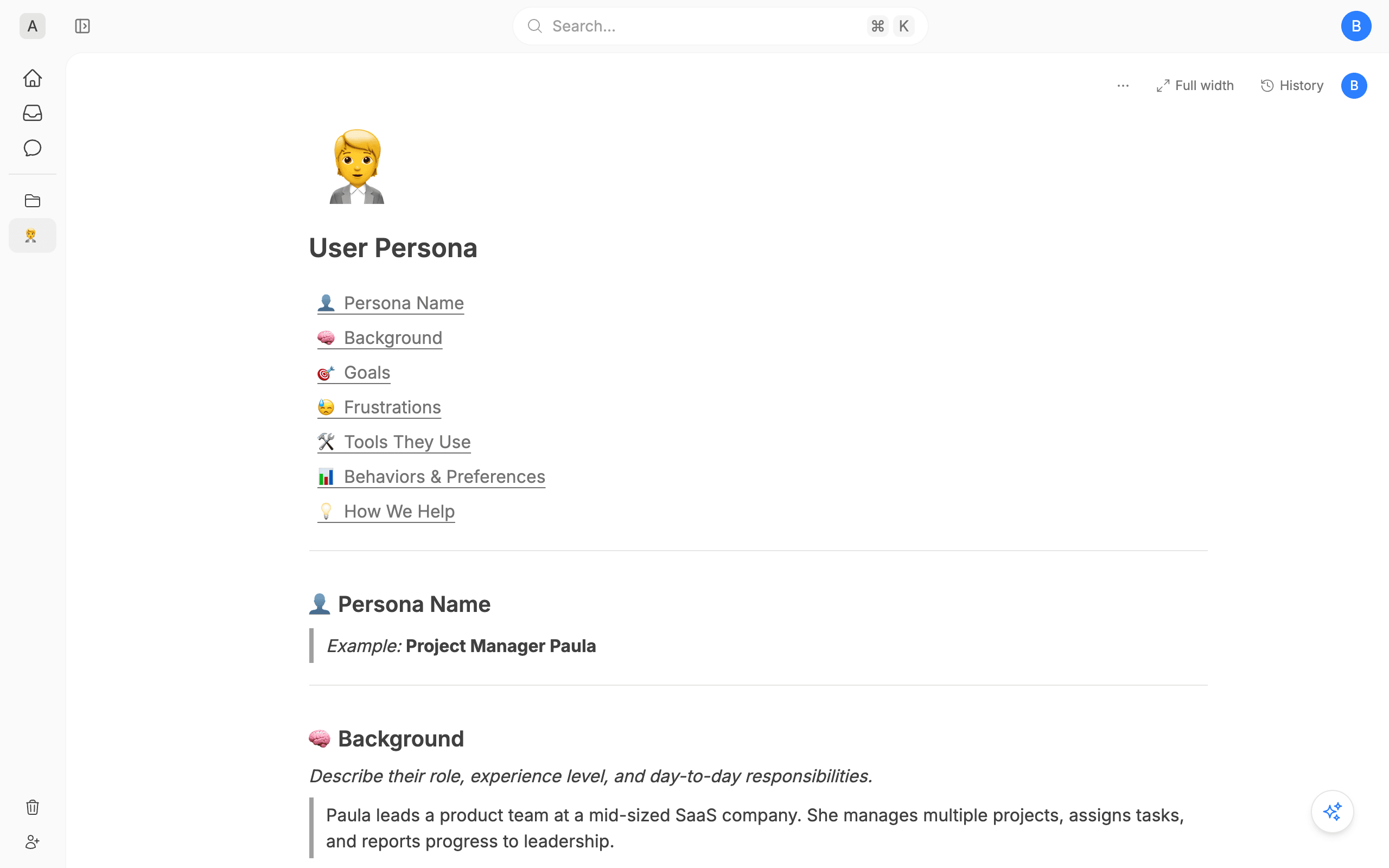 User Persona