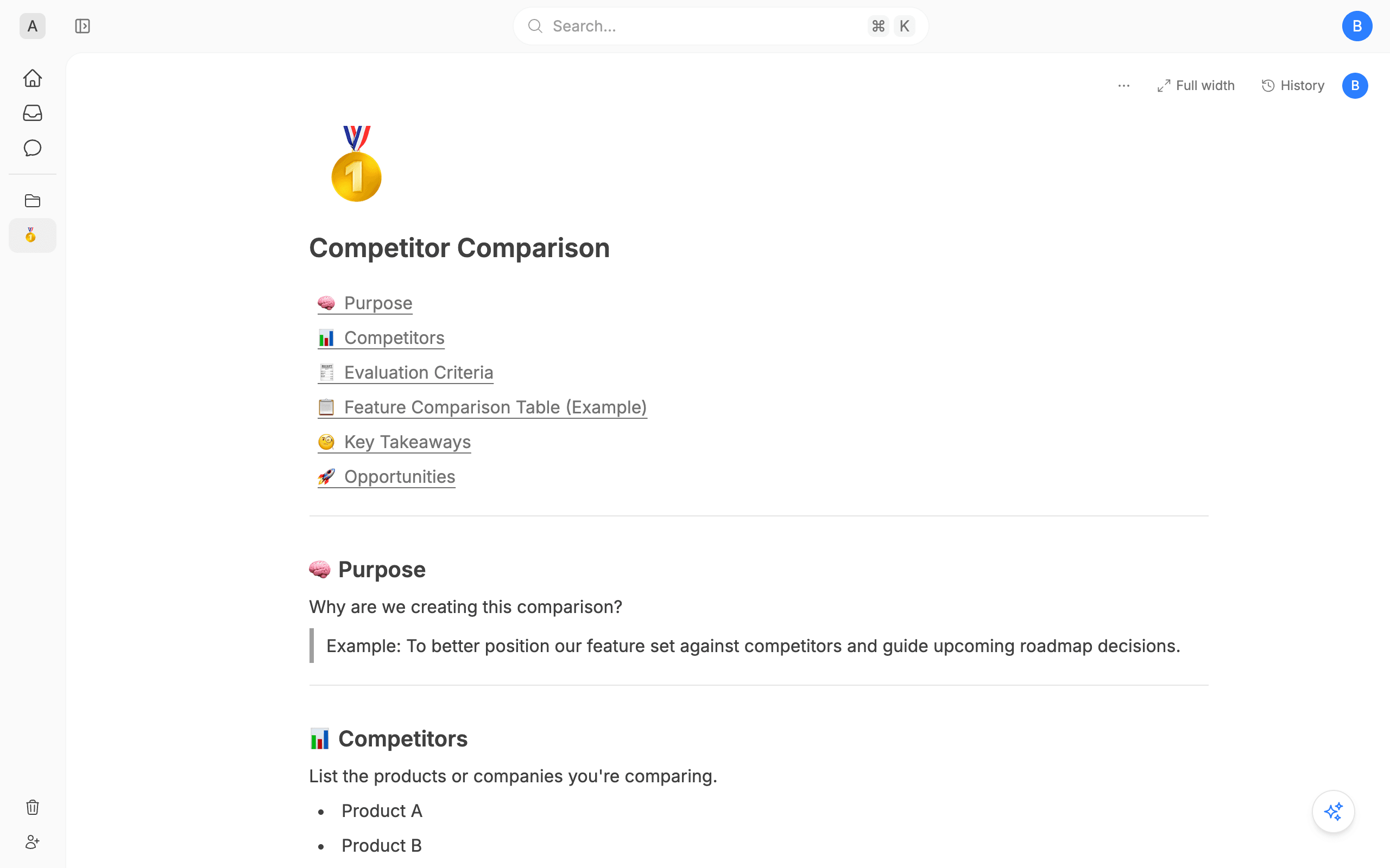Competitor Comparison
