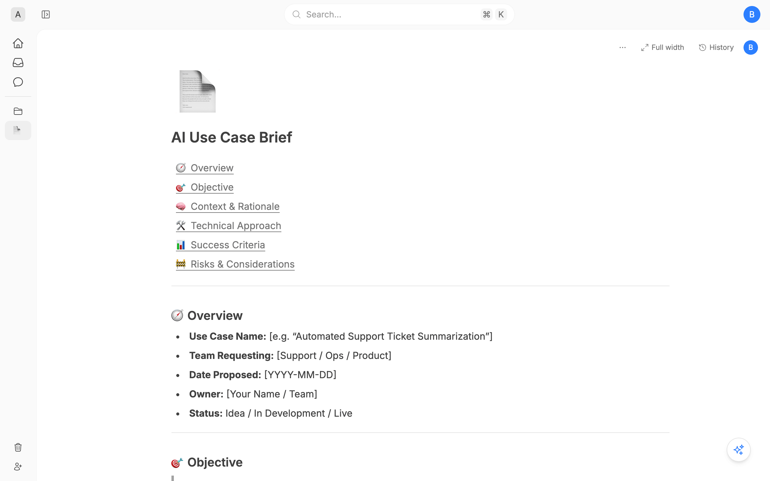 AI Use Case Brief