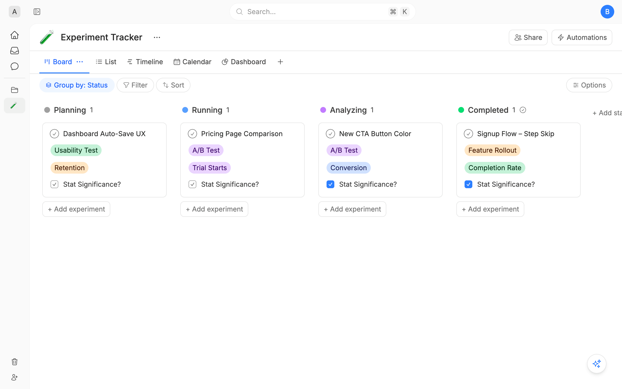 Experiment Tracker