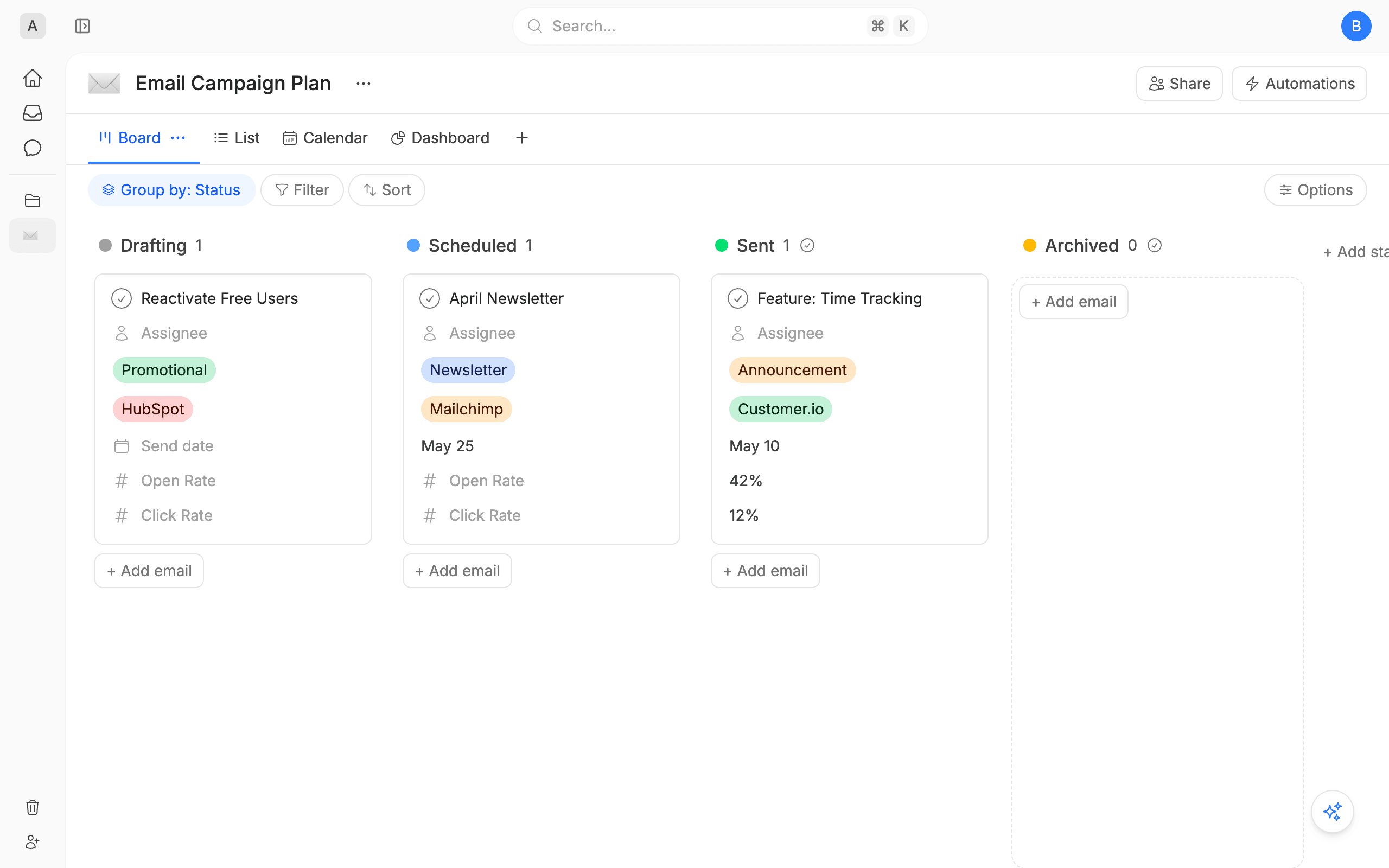 Email Campaign Plan
