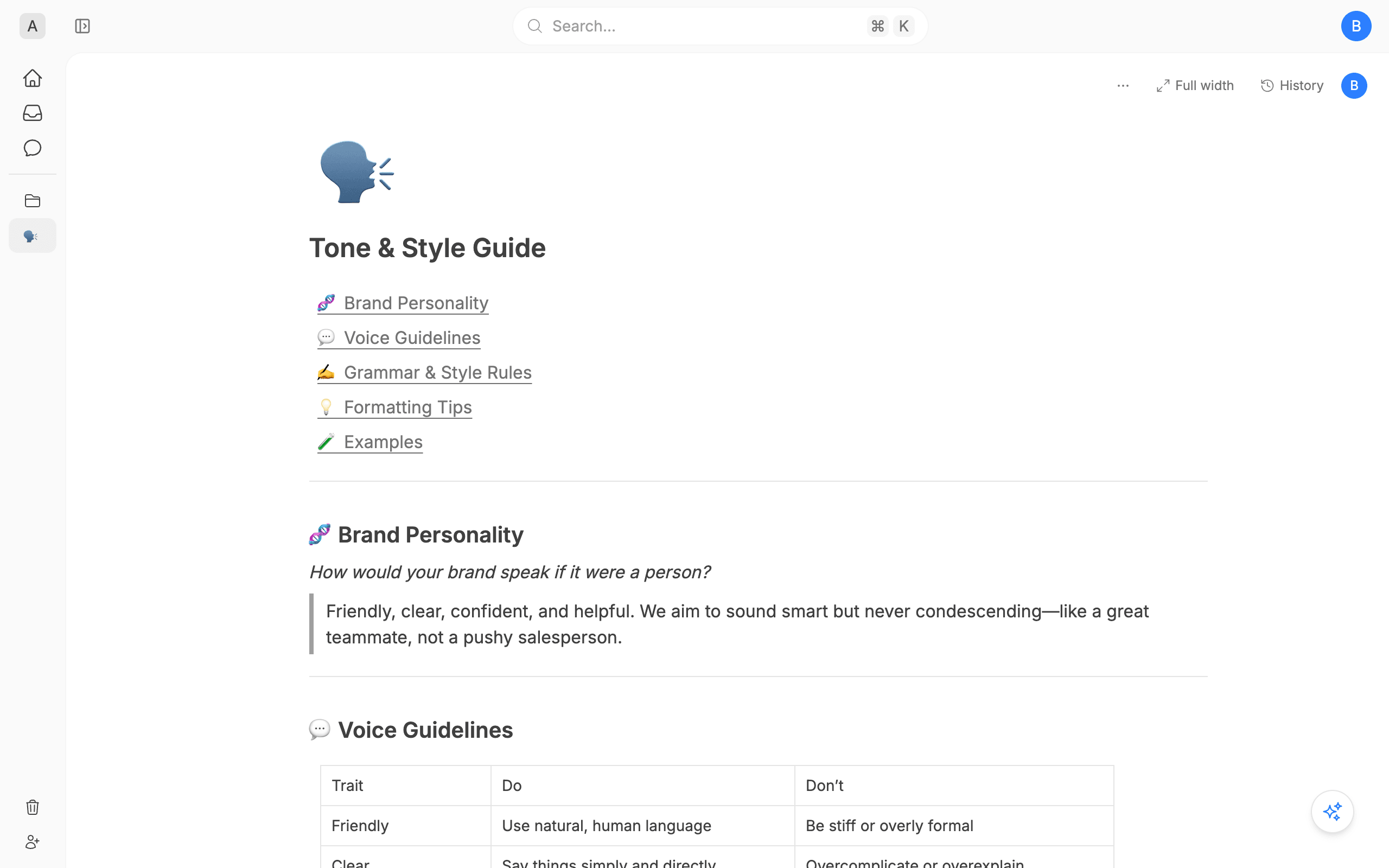 Tone & Style Guide