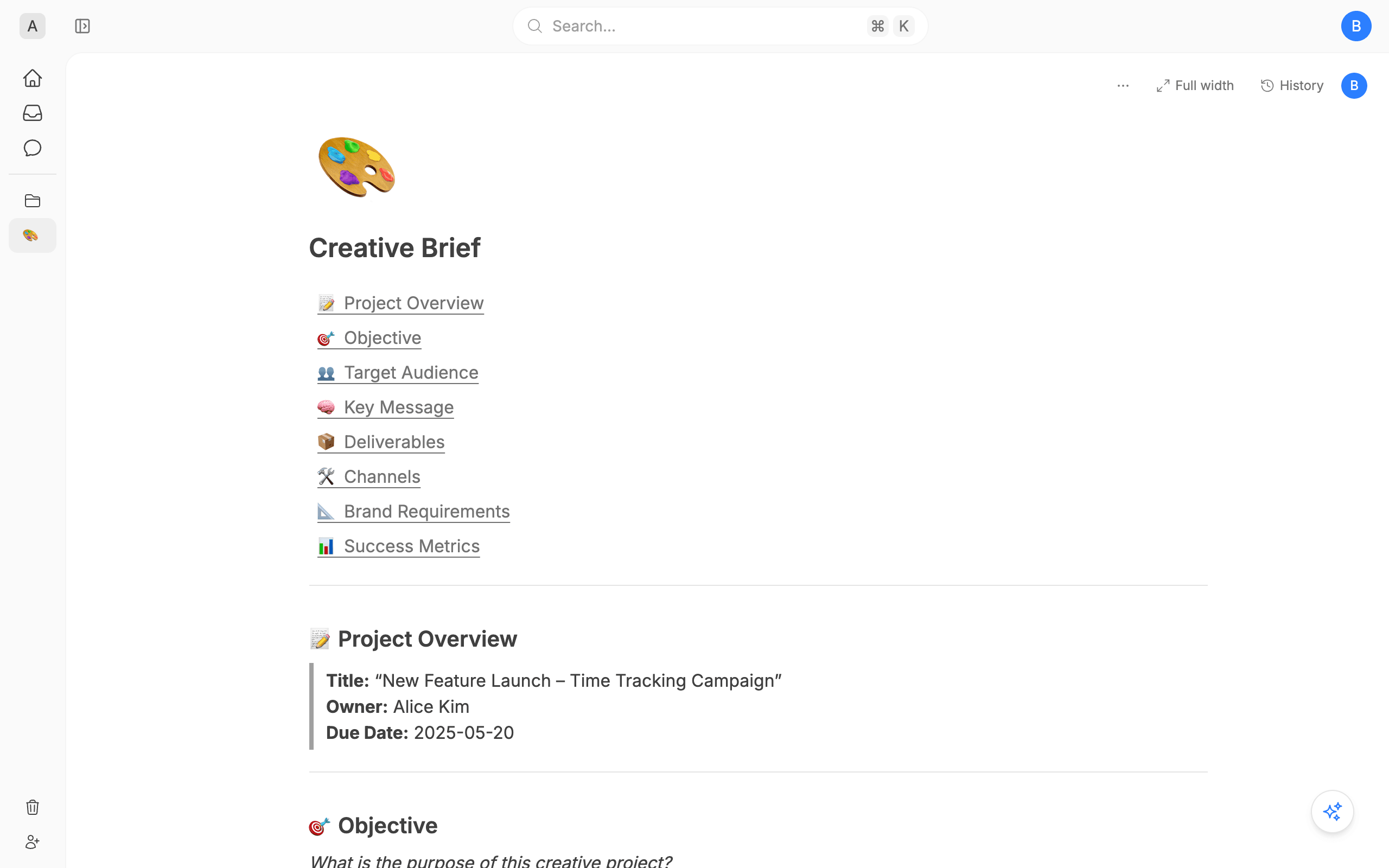 Creative Brief
