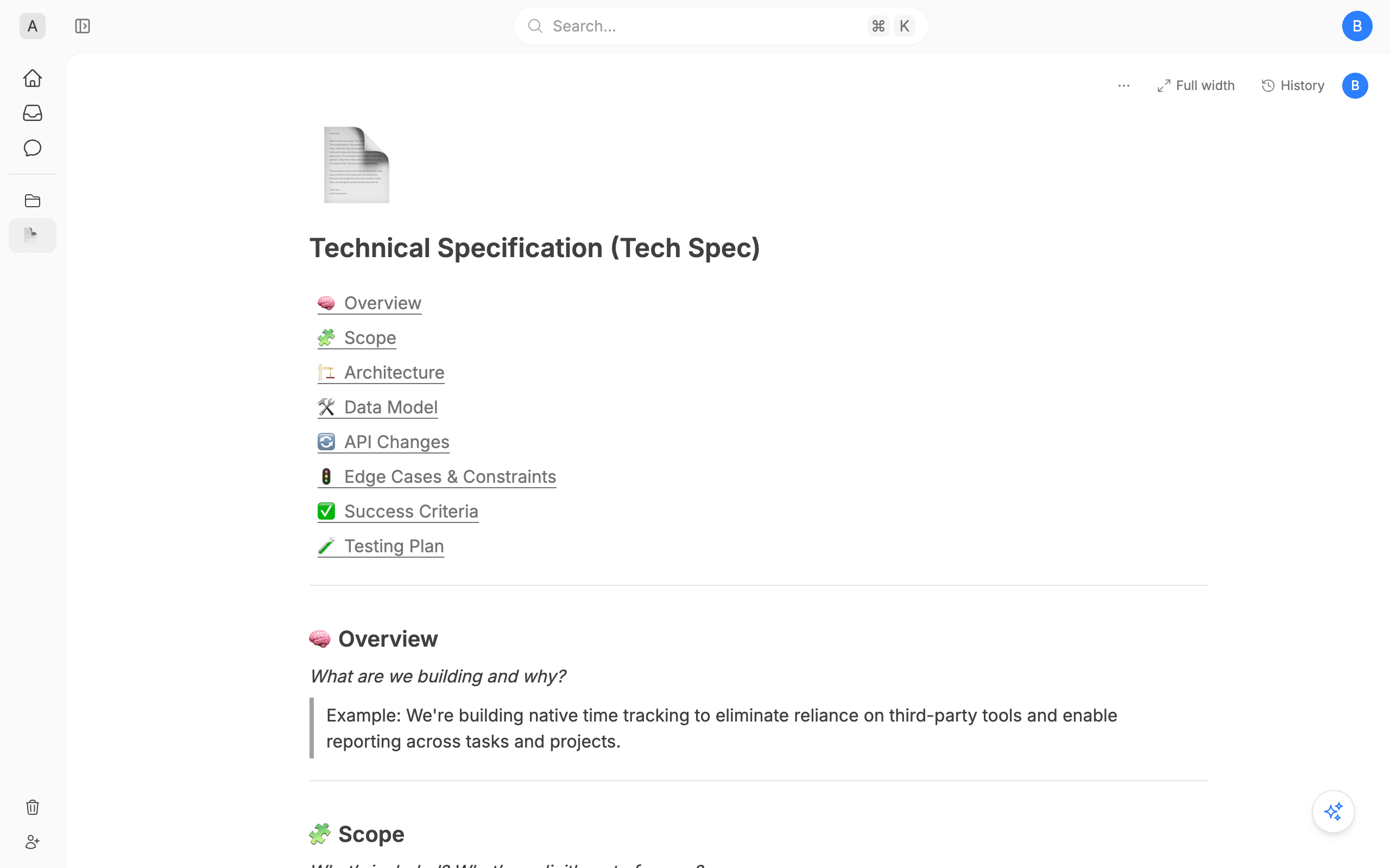 Technical Specification (Tech Spec)