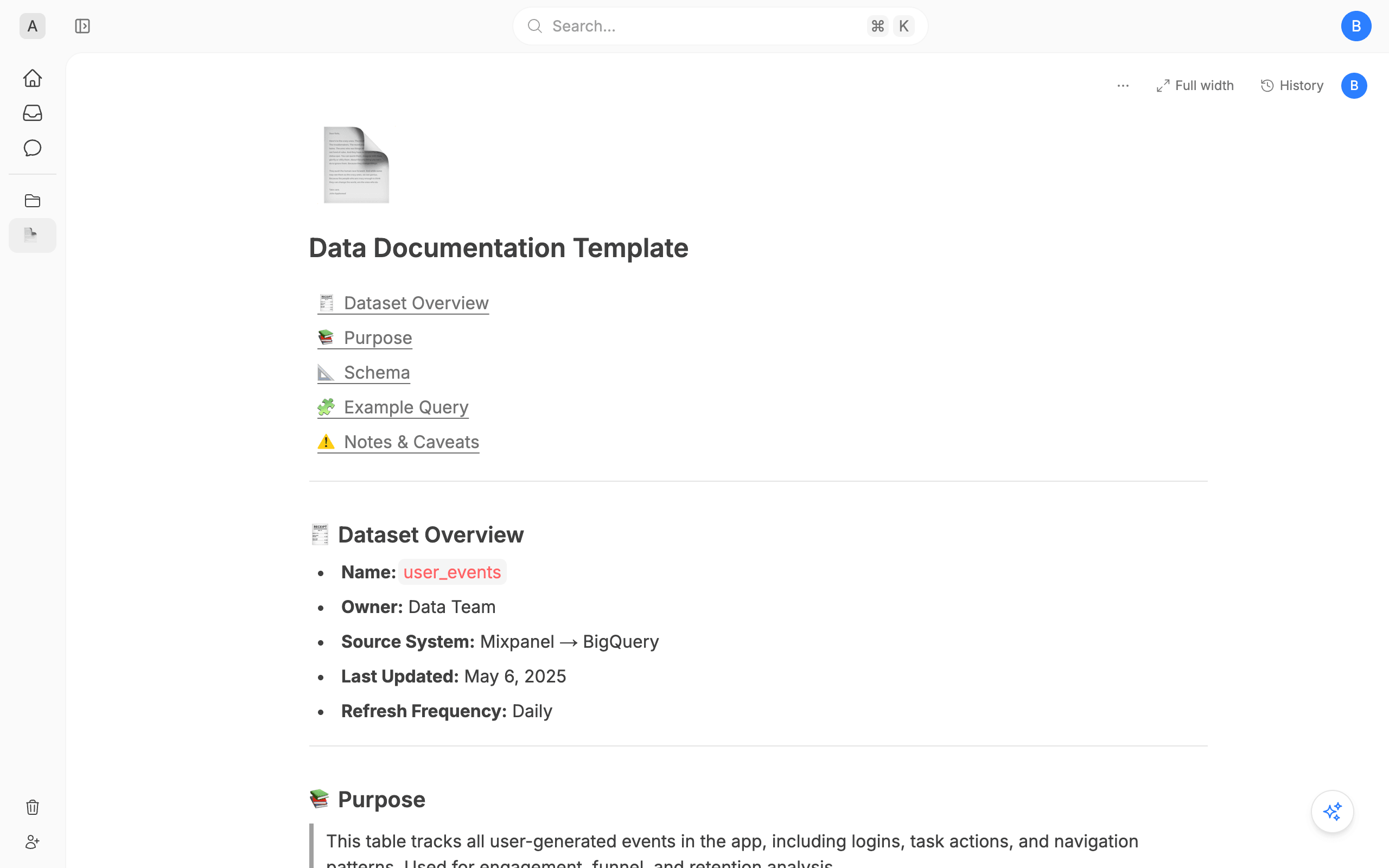 Data Documentation