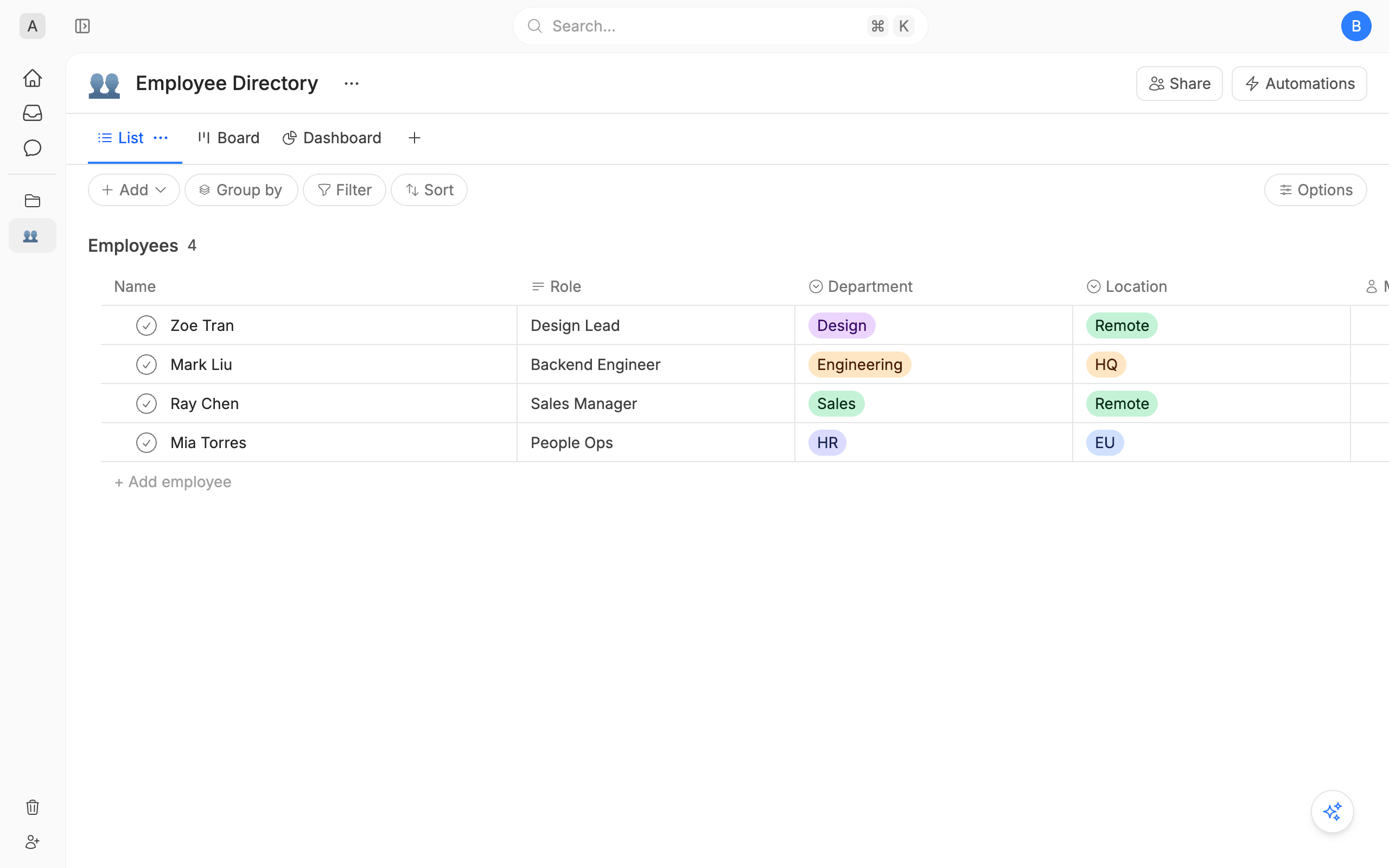 Employee Directory