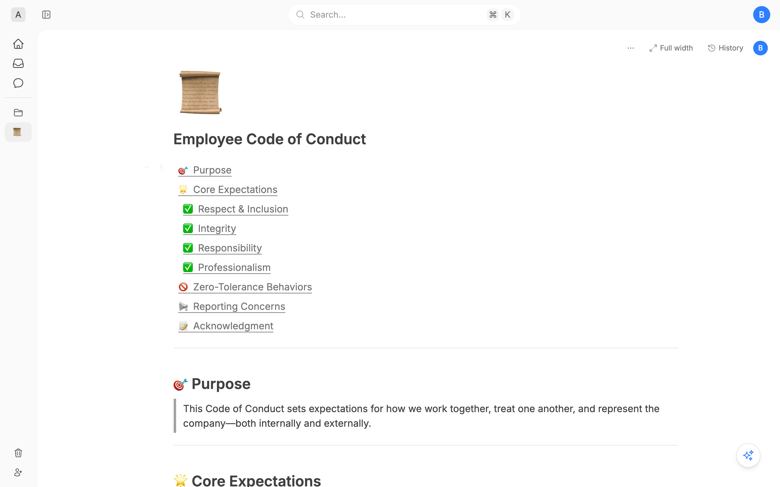 Employee Code of Conduct