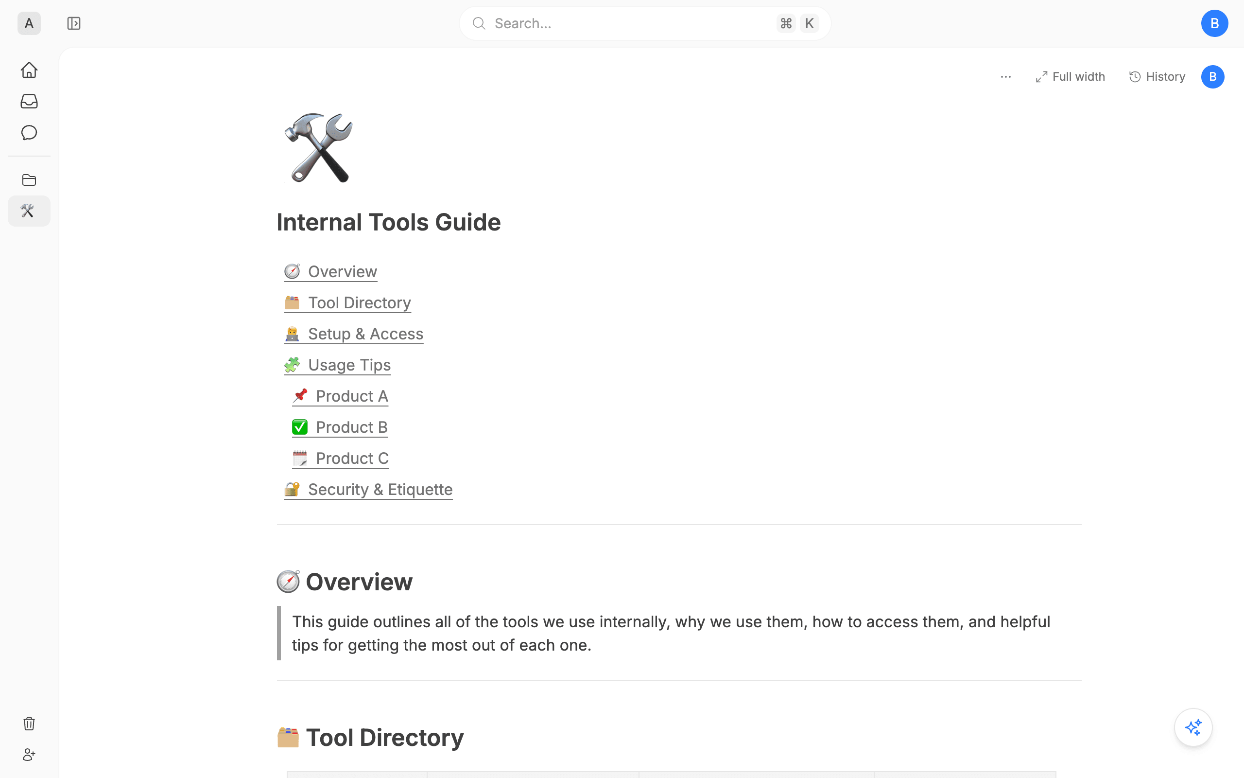 Internal Tools Guide
