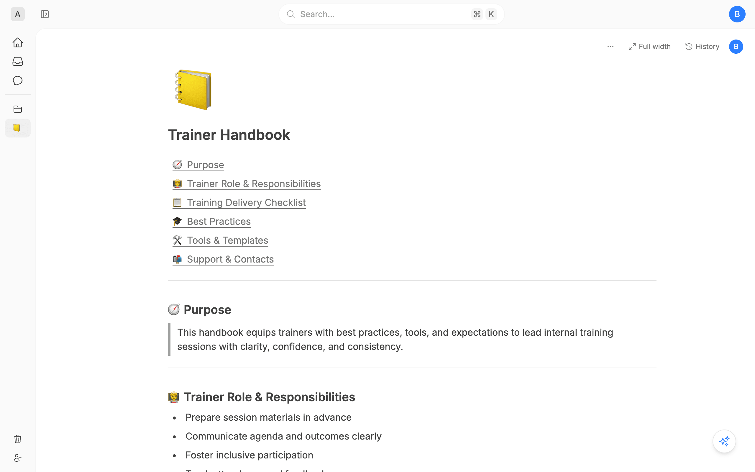 Trainer Handbook