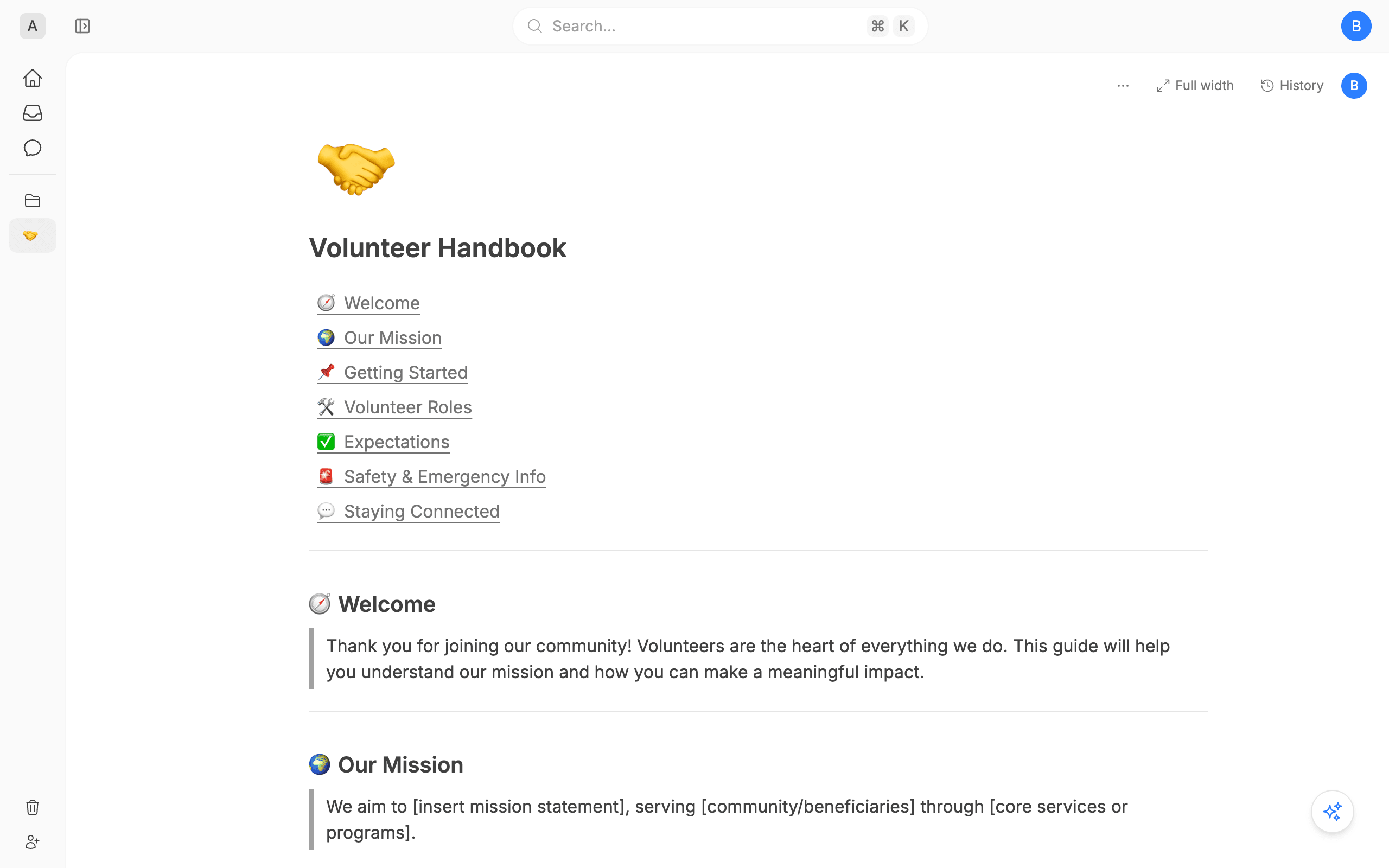 Volunteer Handbook