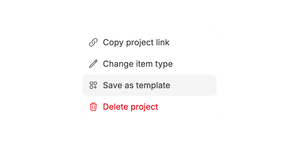Project templates