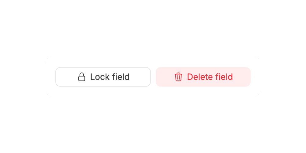 Deleting a field